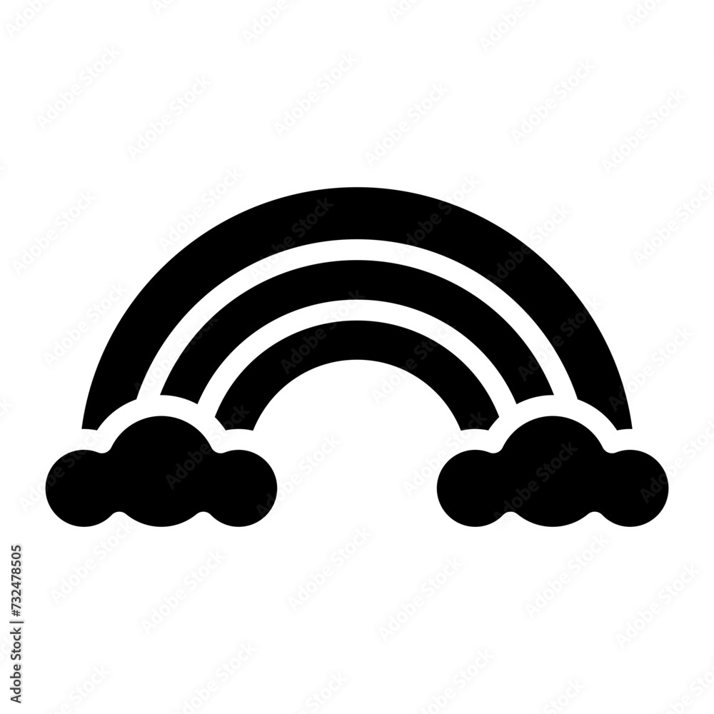 Rainbow icon vector image. Can be used for Fairytale. Rainbow icon vector image. Can be used for Fairytale.