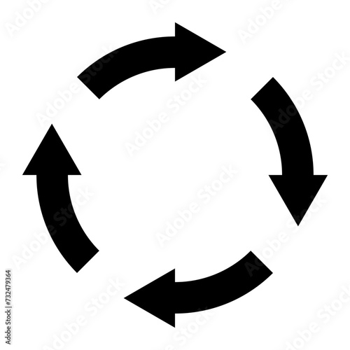 Recycling icon vector image. Can be used for Global Warming.