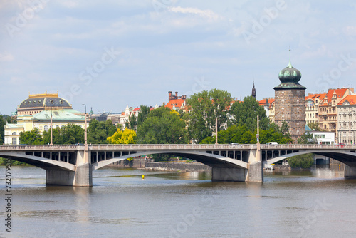 The Jirasek Bridge in Prague