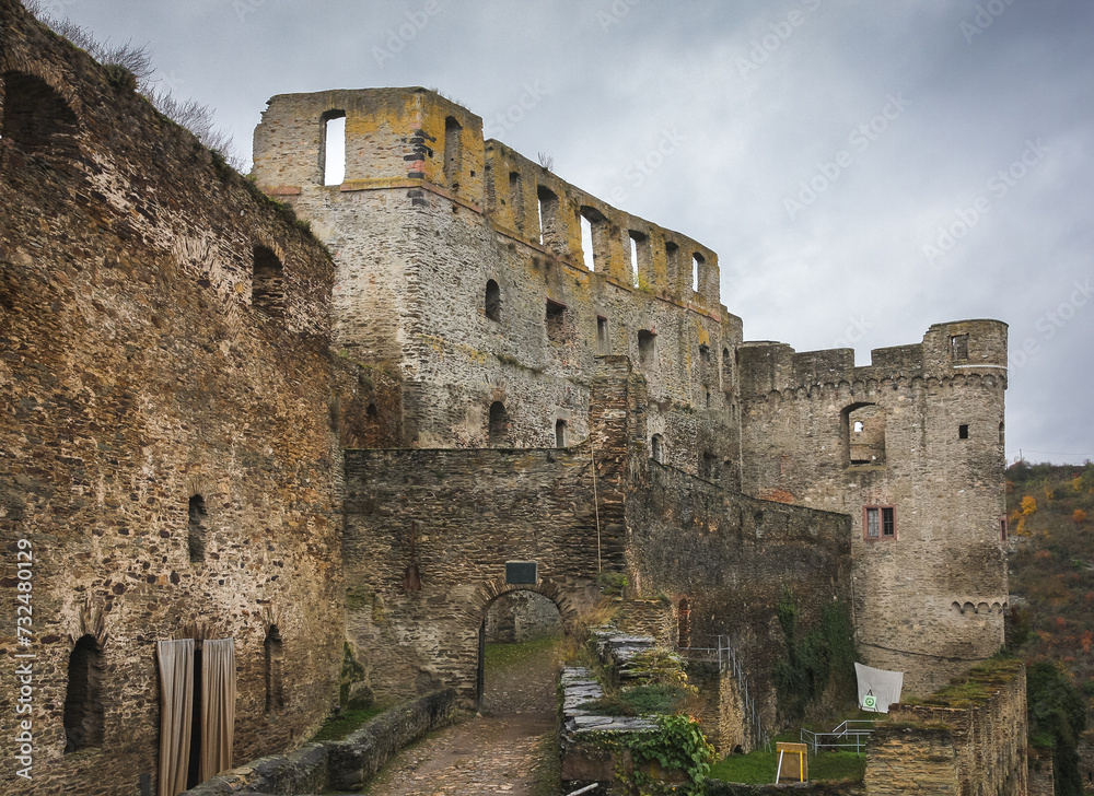 Entrance to the ruins of Rheinfels castle