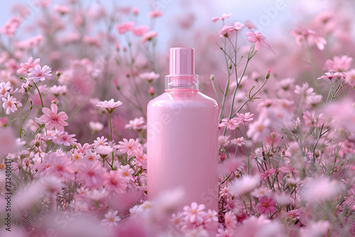 Perfume: Pink Elegance and Floral Glamour in a Liquid Bottle