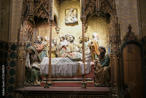 Altar of Mary Sleeping in Frankfurt Cathedral in Frankfurt am Main, Hesse, Germany
