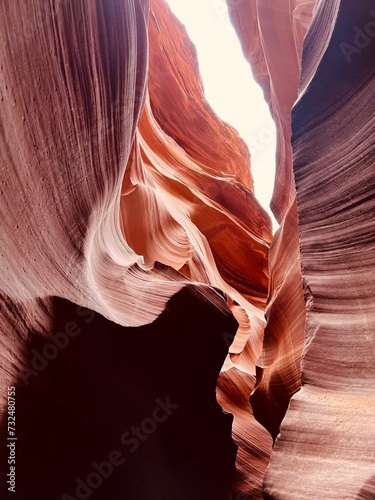 Antelope Canyon with rock formations