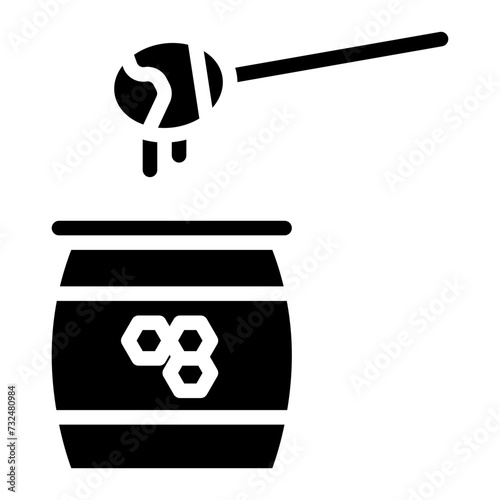 Honey icon vector image. Can be used for Agriculture.