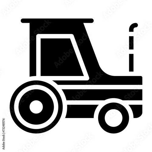 Tractor icon vector image. Can be used for Agriculture.