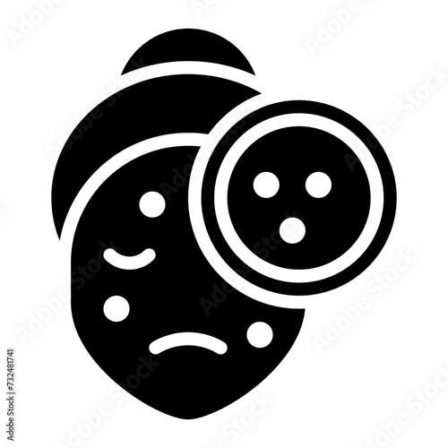 Acne icon vector image. Can be used for Cosmetology.