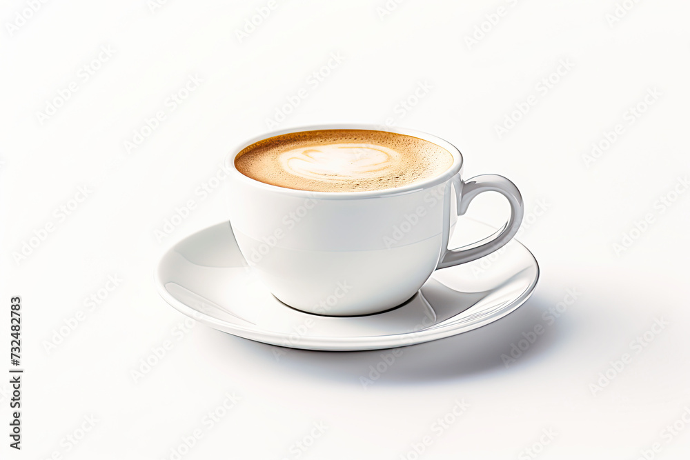 White coffee cup on white background White coffee cup on white background