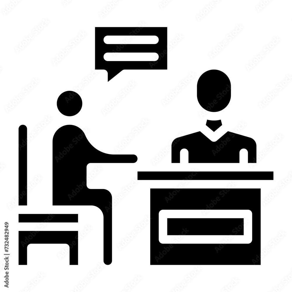 Consultation icon vector image. Can be used for Dermatology. Consultation icon vector image. Can be used for Dermatology.