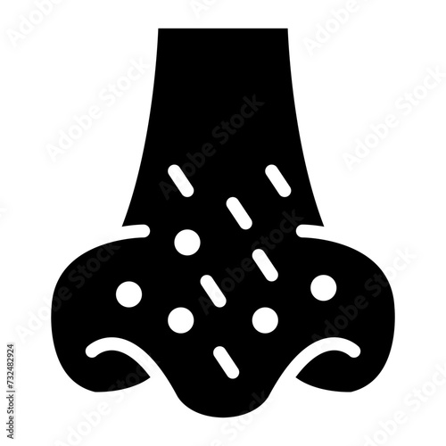Blackhead icon vector image. Can be used for Dermatology.