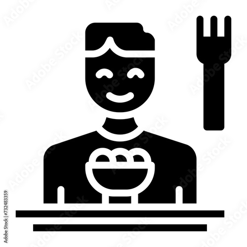 Eating Assistance icon vector image. Can be used for Home Services.
