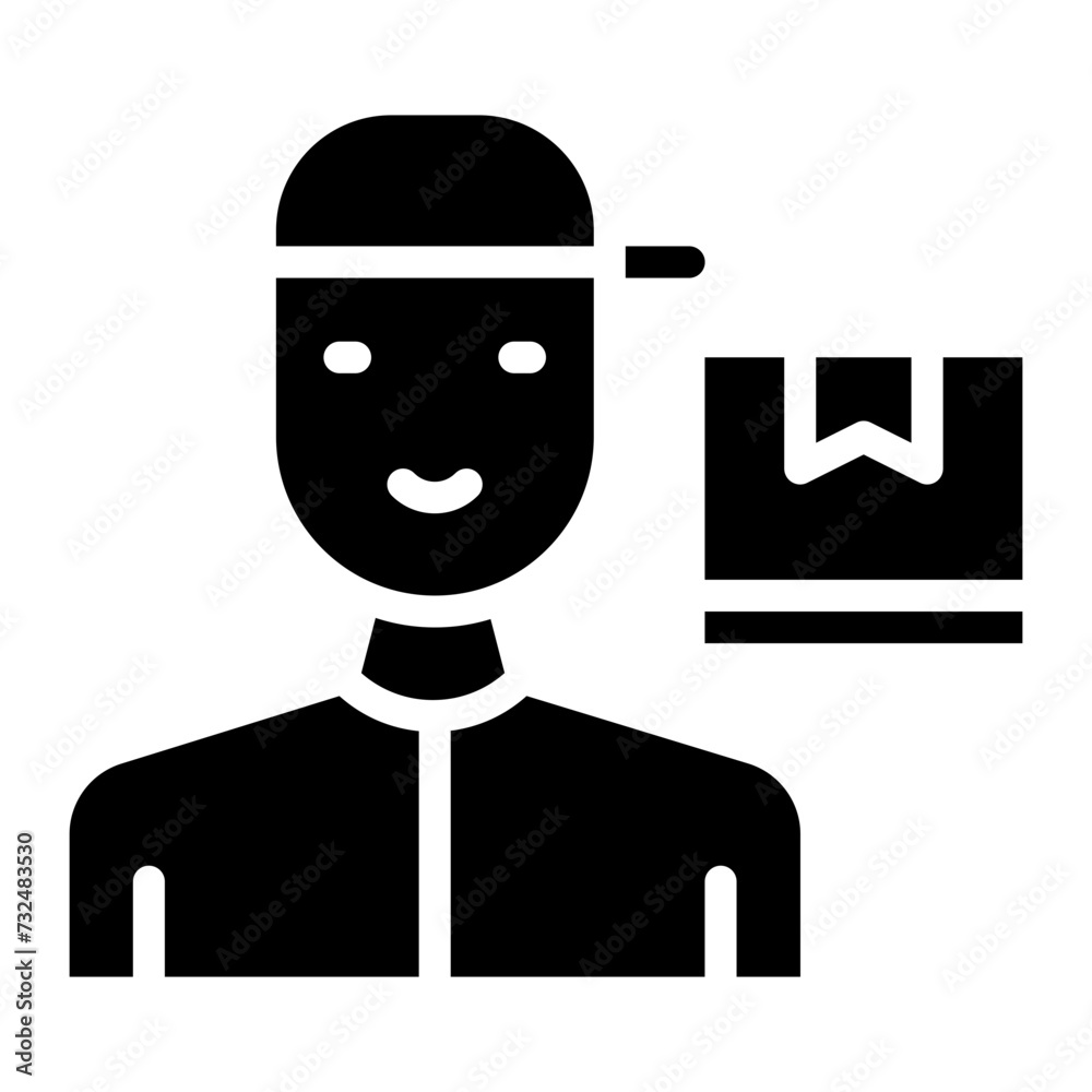 Recipient Man icon vector image. Can be used for Home Services. Recipient Man icon vector image. Can be used for Home Services.