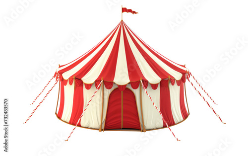 Circus tent isolated on transparent background