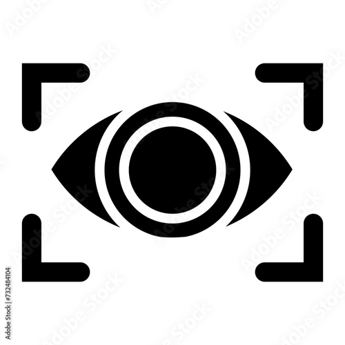 Vision icon vector image. Can be used for Human Resource.