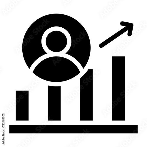 Employee Promotion icon vector image. Can be used for Staff Management.