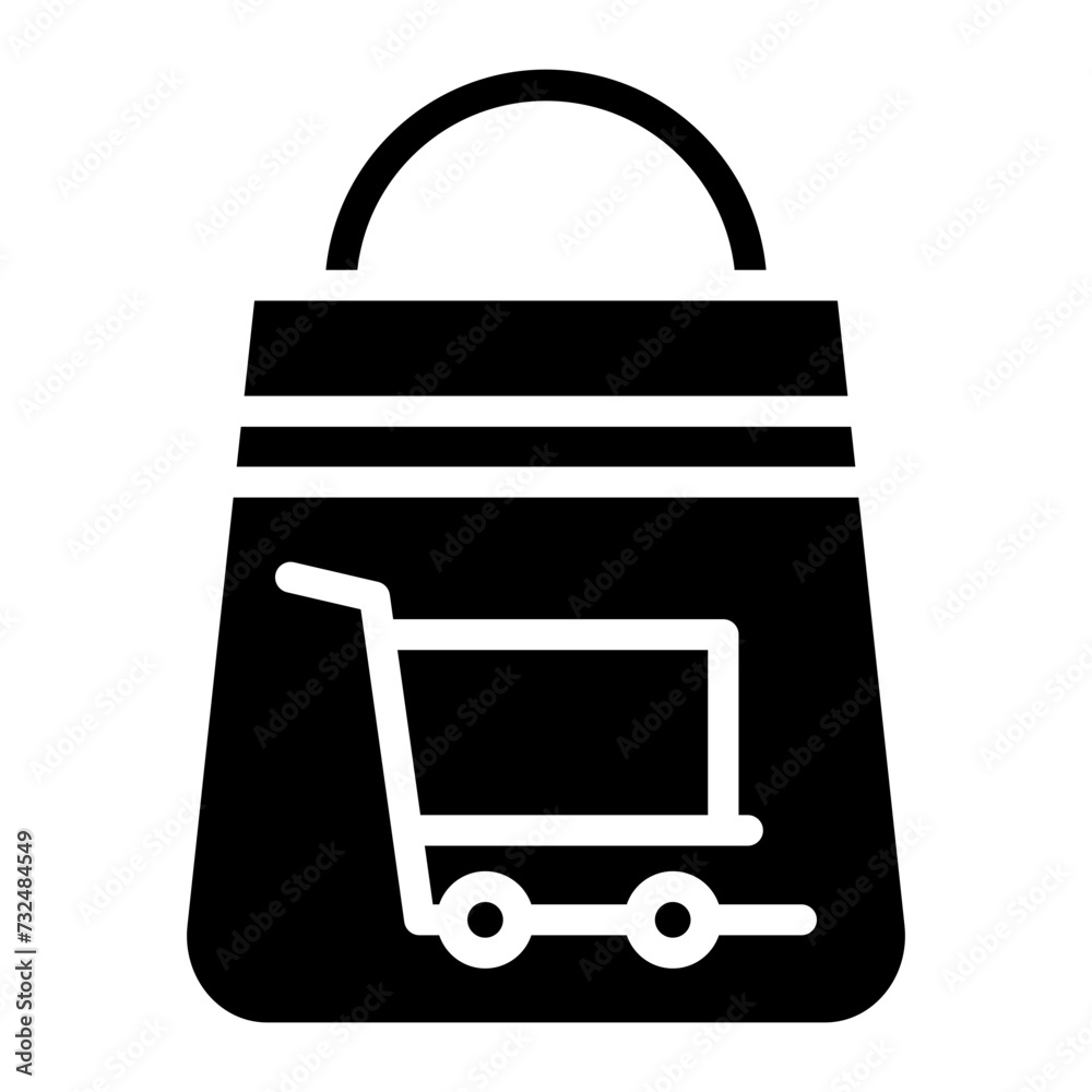 Bag icon vector image. Can be used for Online Store. Bag icon vector image. Can be used for Online Store.