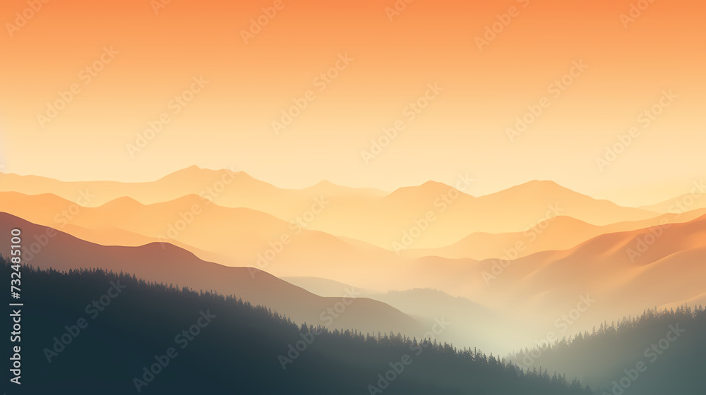 Majestic mountains, panoramic peaks PPT background Majestic mountains, panoramic peaks PPT background