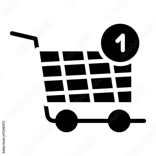 Cart Quantity icon vector image. Can be used for Ecommerce Store.