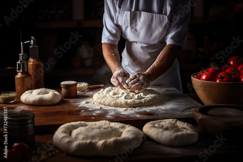 Preparation of pizza dough