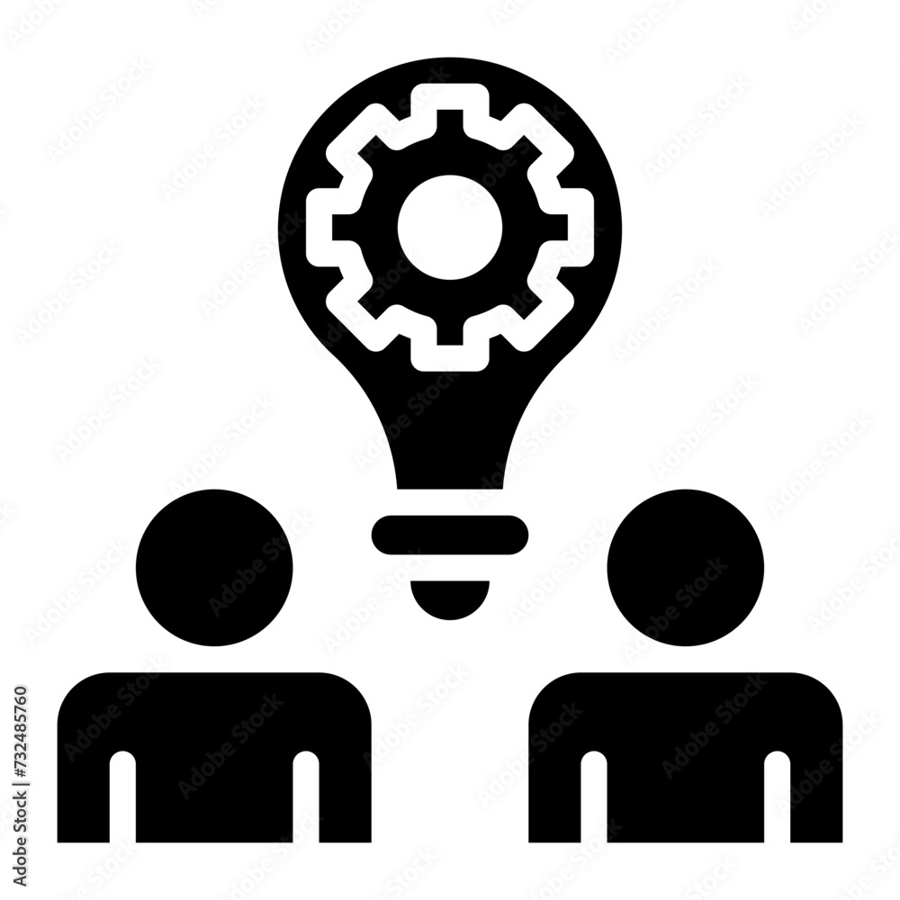 Coordinated Effort icon vector image. Can be used for Teamwork. Coordinated Effort icon vector image. Can be used for Teamwork.