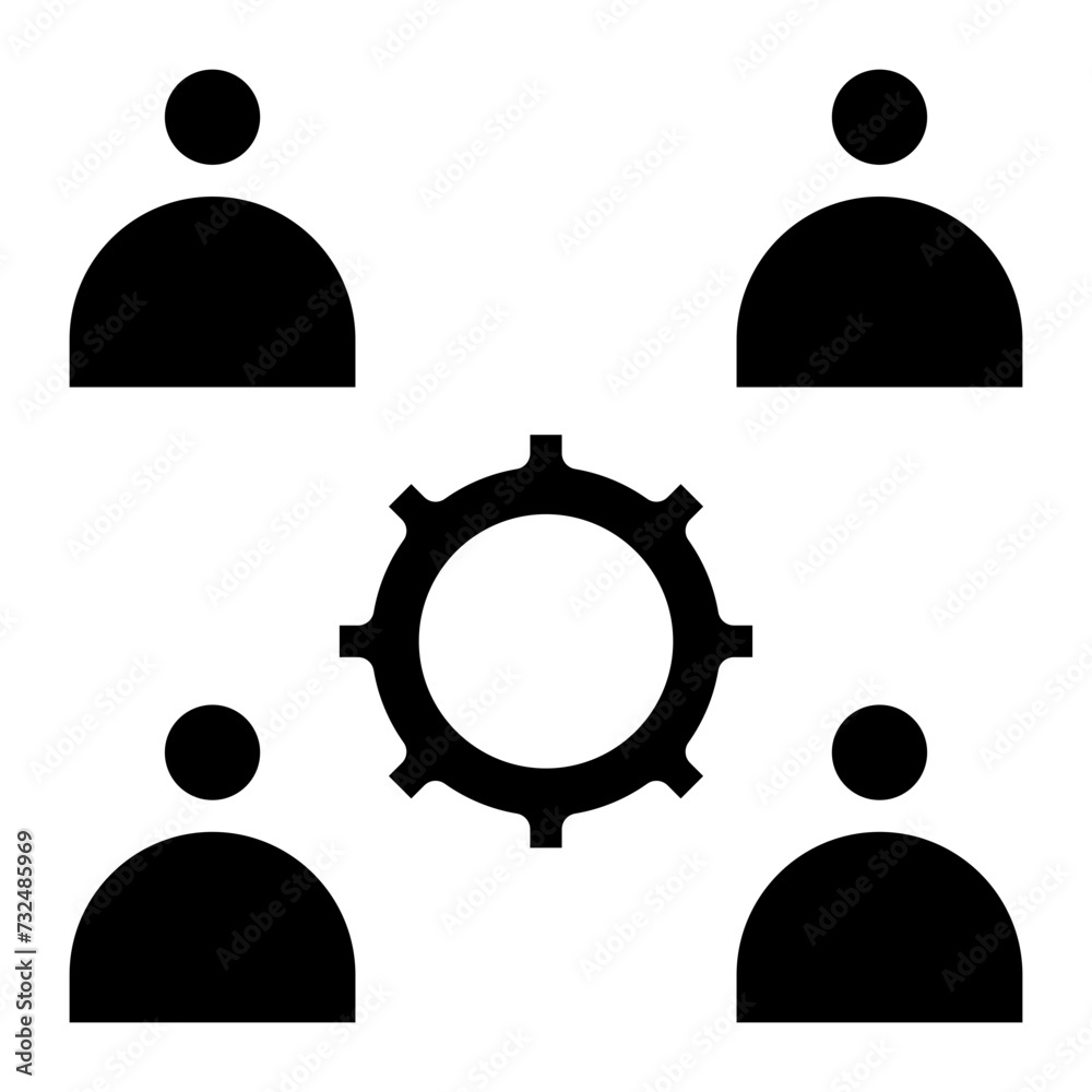 Teamwork icon vector image. Can be used for Teamwork. Teamwork icon vector image. Can be used for Teamwork.