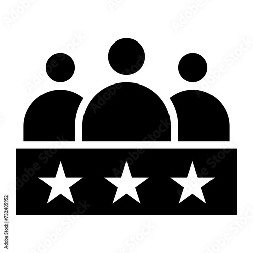 Team Excellence icon vector image. Can be used for Teamwork.