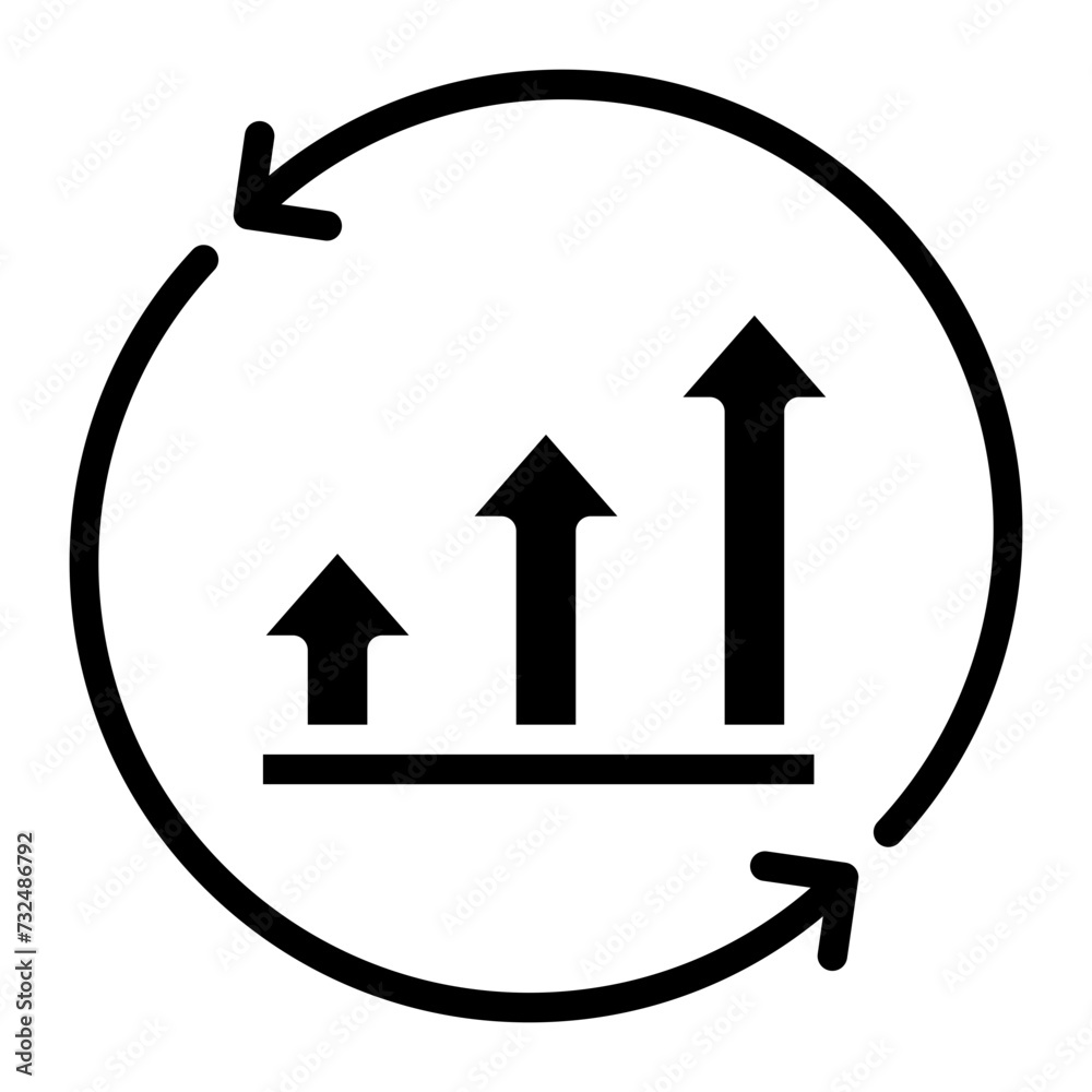 Continuous Improvement icon vector image. Can be used for Mass Production. Continuous Improvement icon vector image. Can be used for Mass Production.