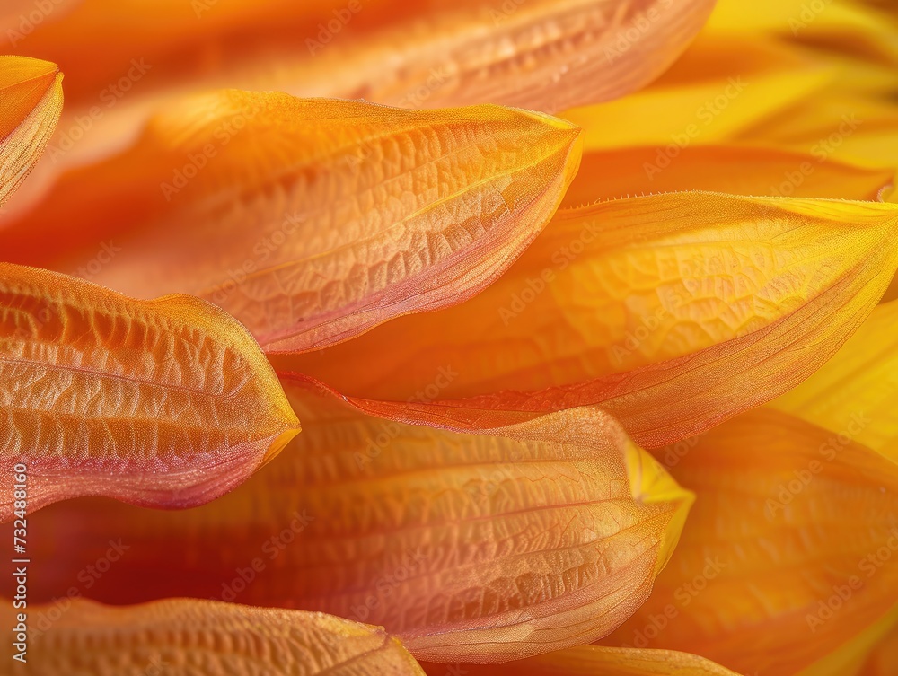 Extreme macro shot. Abstract background with sunflower petals Extreme macro shot. Abstract background with sunflower petals
