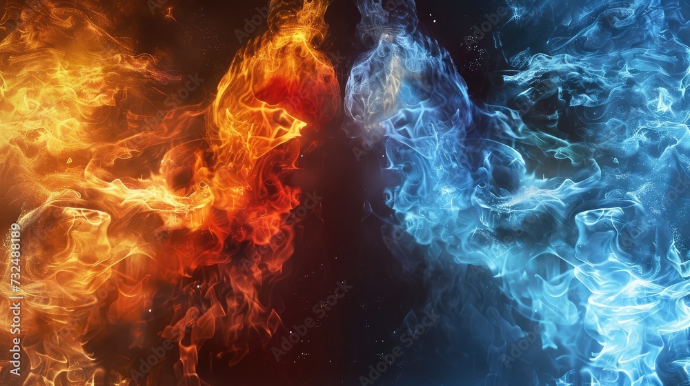 Fire and ice design Fire and ice design