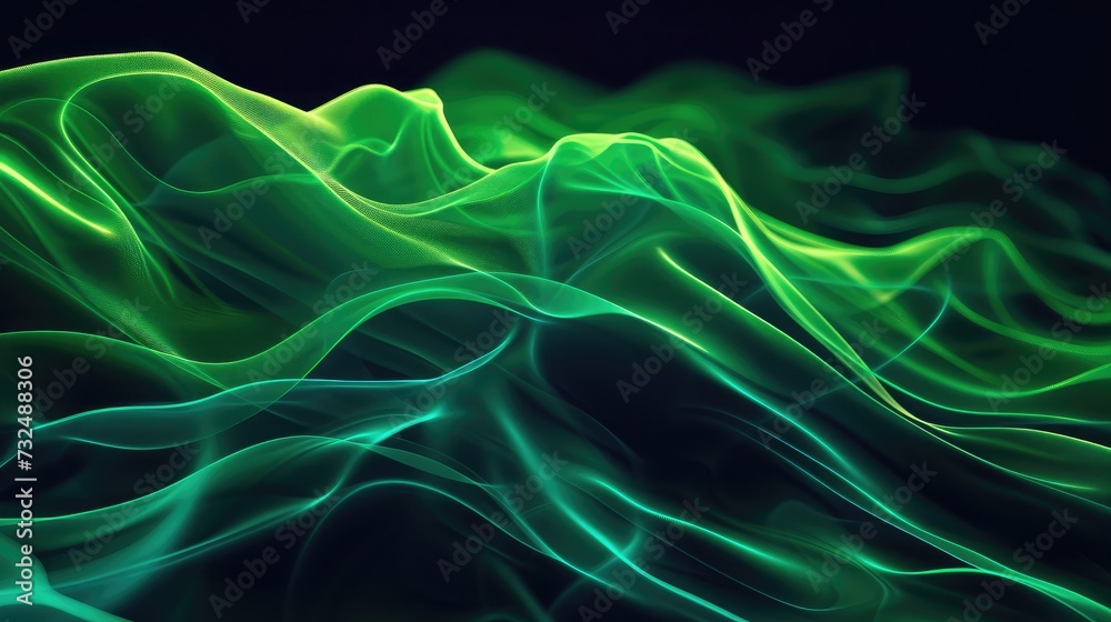 green abstract wave background green abstract wave background