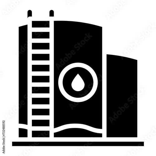 Empty Reservoir icon vector image. Can be used for Water Crisis.