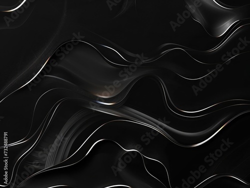 Modern Black Background Line Light Abstract