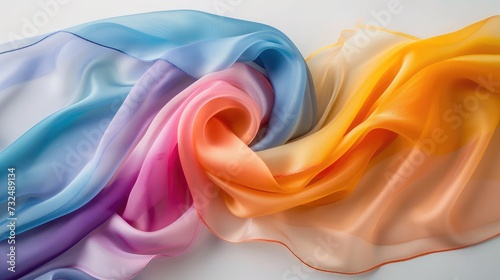 Wallpaper Mural Silk rainbow scarf Torontodigital.ca