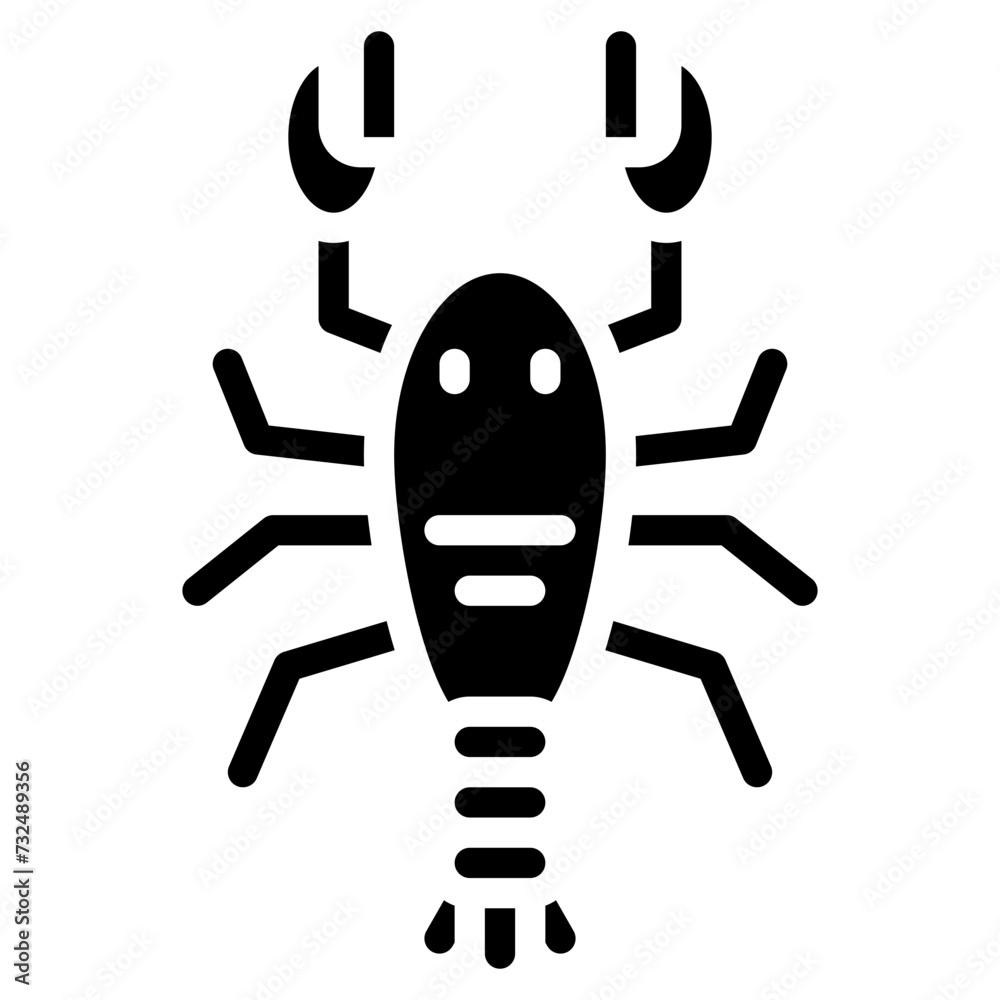 Lobster icon vector image. Can be used for Fish and Seafood. Lobster icon vector image. Can be used for Fish and Seafood.