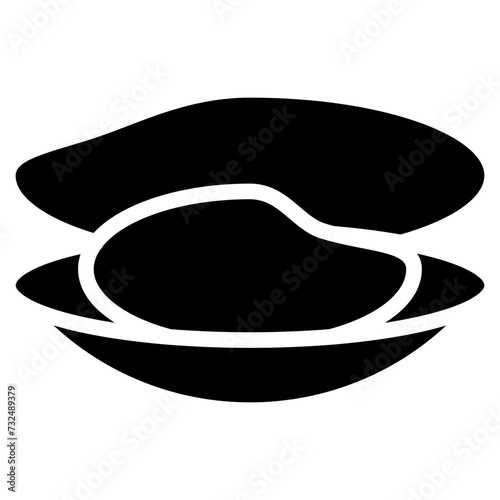 Mussel icon vector image. Can be used for Fish and Seafood.