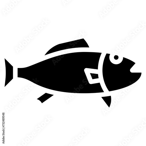 Sea Bass icon vector image. Can be used for Fish and Seafood.