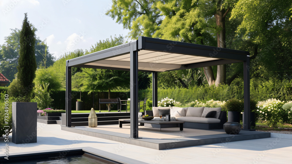 A fashionable and modern outdoor structure
