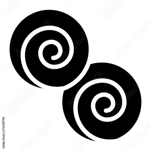 Danish Pastry icon vector image. Can be used for Brunch.