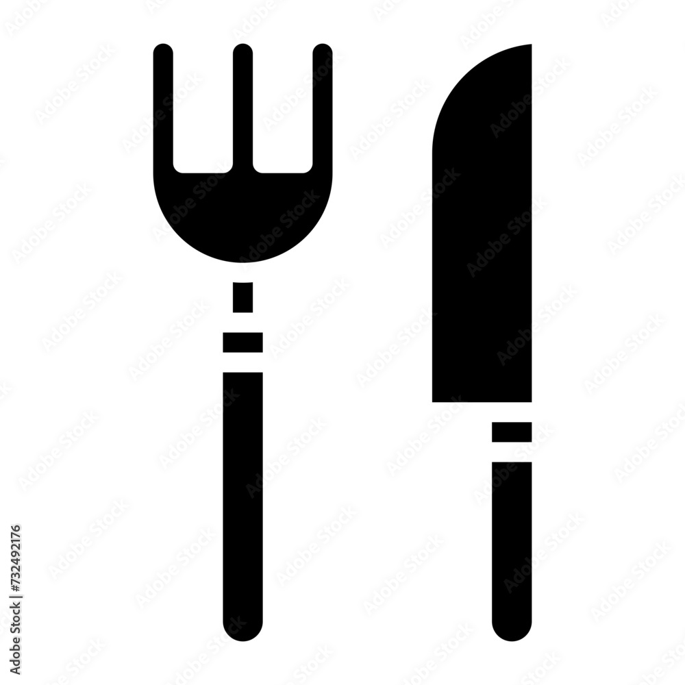 Knife and Fork icon vector image. Can be used for Brunch. Knife and Fork icon vector image. Can be used for Brunch.