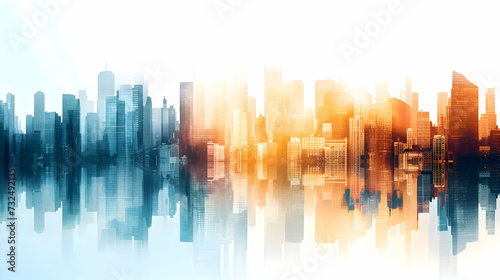cityscape - business background - city  corporate  backdrop  skyline