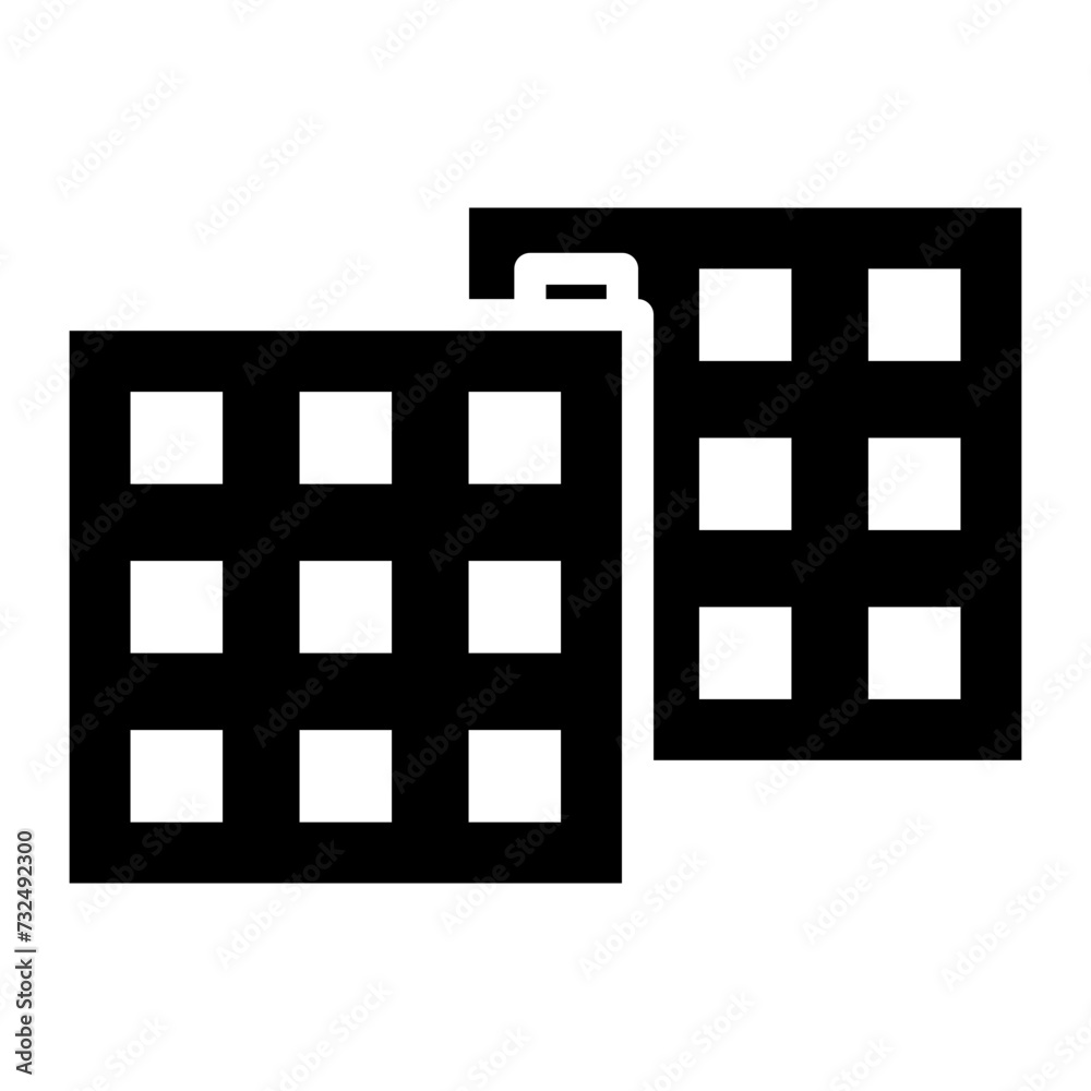Waffle icon vector image. Can be used for Brunch. Waffle icon vector image. Can be used for Brunch.