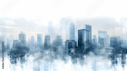 cityscape - business background - city, corporate, backdrop, skyline © Abas