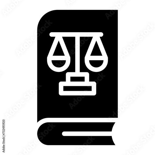 Law Book icon vector image. Can be used for Legal Services.