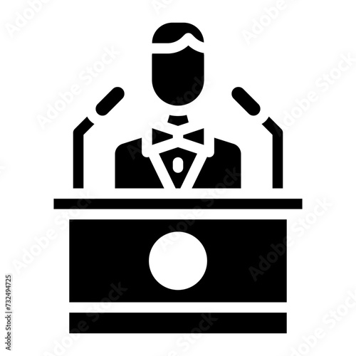 Politics icon vector image. Can be used for Protesting and Civil Disobedience.