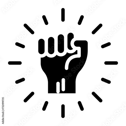 Revolution icon vector image. Can be used for Protesting and Civil Disobedience.