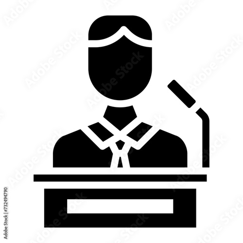 Speech icon vector image. Can be used for Protesting and Civil Disobedience.