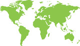 世界地図 緑
