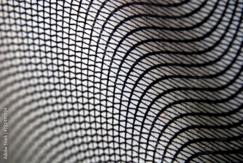 Grayscale of a mesh fabric texture