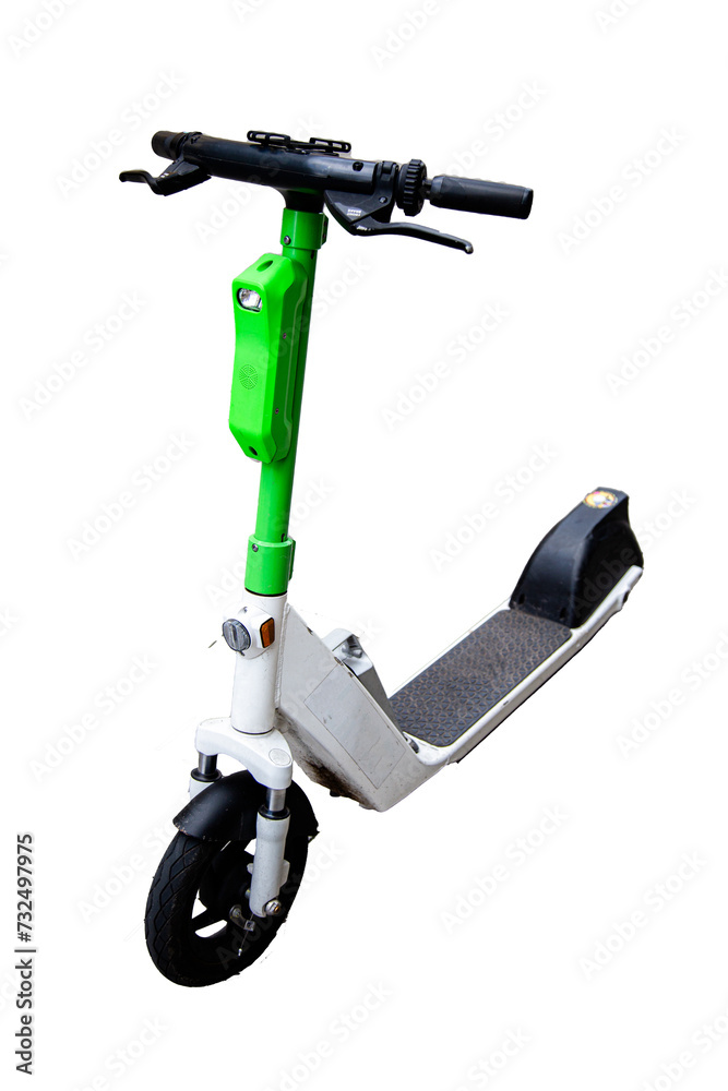 e-scooter isolated on transparent background. green electric scooter with no background png e-scooter isolated on transparent background. green electric scooter with no background png