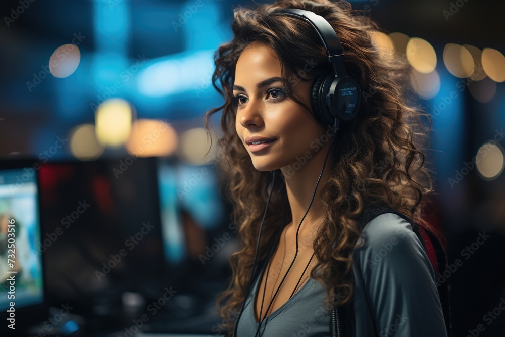 With a determined demeanor, a diligent female call center agent is fully dedicated to addressing customer needs with utmost attention and care With a determined demeanor, a diligent female call center agent is fully dedicated to addressing customer needs with utmost attention and care