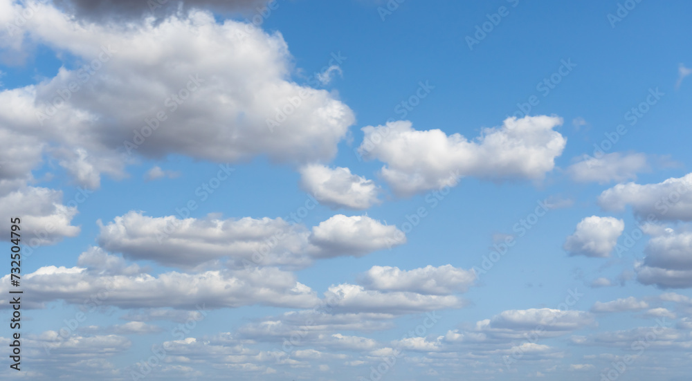 beautiful blue sky with white cumulus clouds for abstract background beautiful blue sky with white cumulus clouds for abstract background